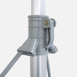 원탑 배너 거치대 하단 폴대 결합부